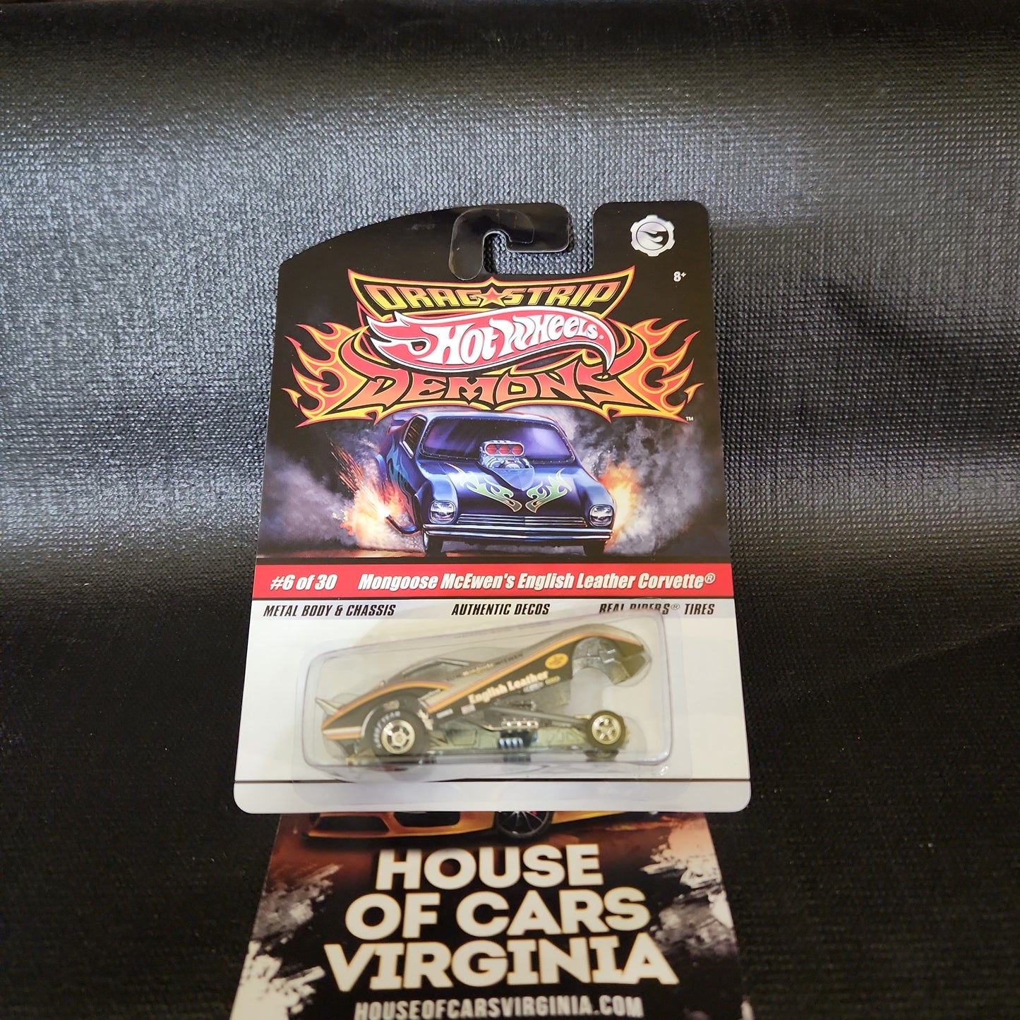 Hot Wheels Drag Strip Demons 77 Corvette F/C MongooSe Cuero Inglés NOS 💎🔥