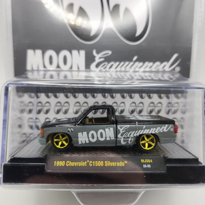 M2 Machines 1:64 1990 Chevrolet C1500 454SS Pickup Mooneyes Equipped – Black w/ Grey – Mijo Exclusives CHASE