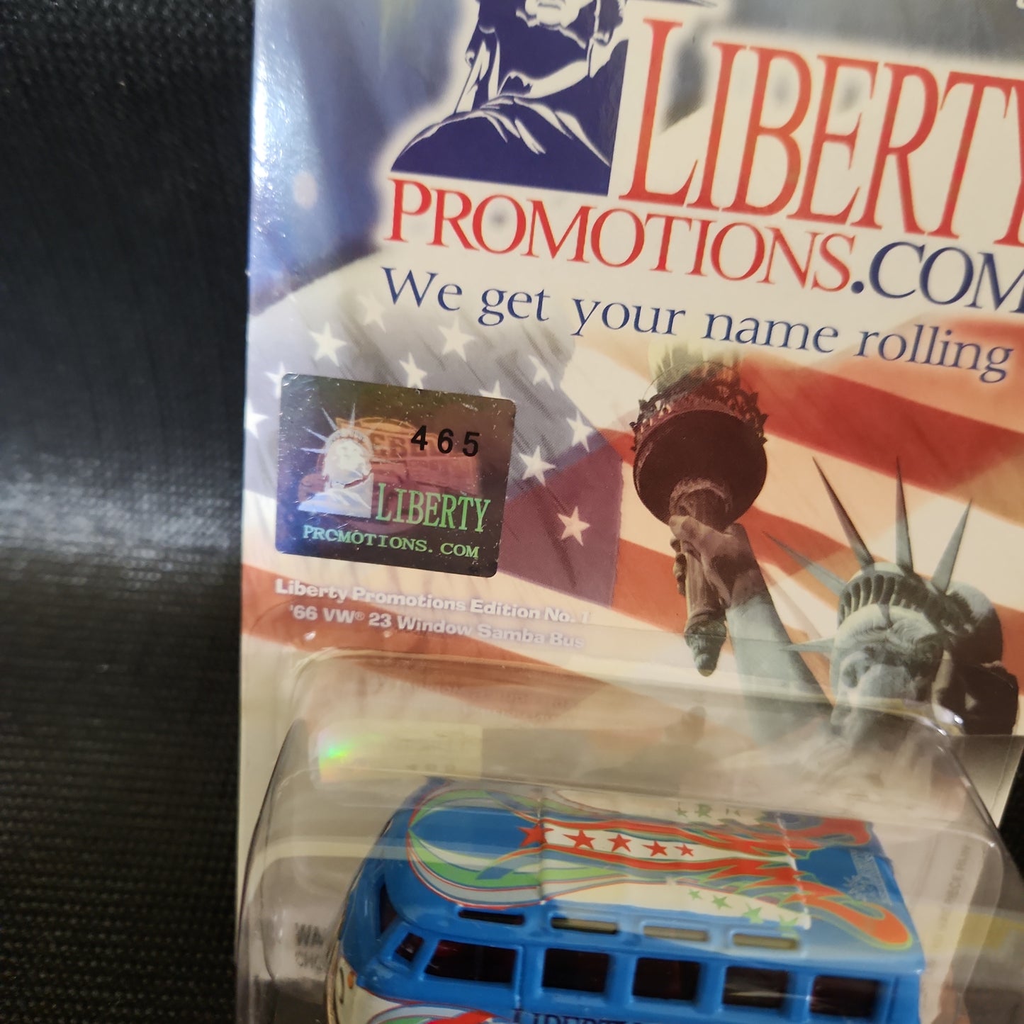 Johnny Lightning Liberty  VW 23 Window Samba Bus NEW Rebel Run #465