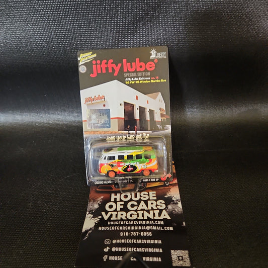 Johnny Lightning Jiffy Lube Window Samba Bus Special Ed. Rebel Run #361
