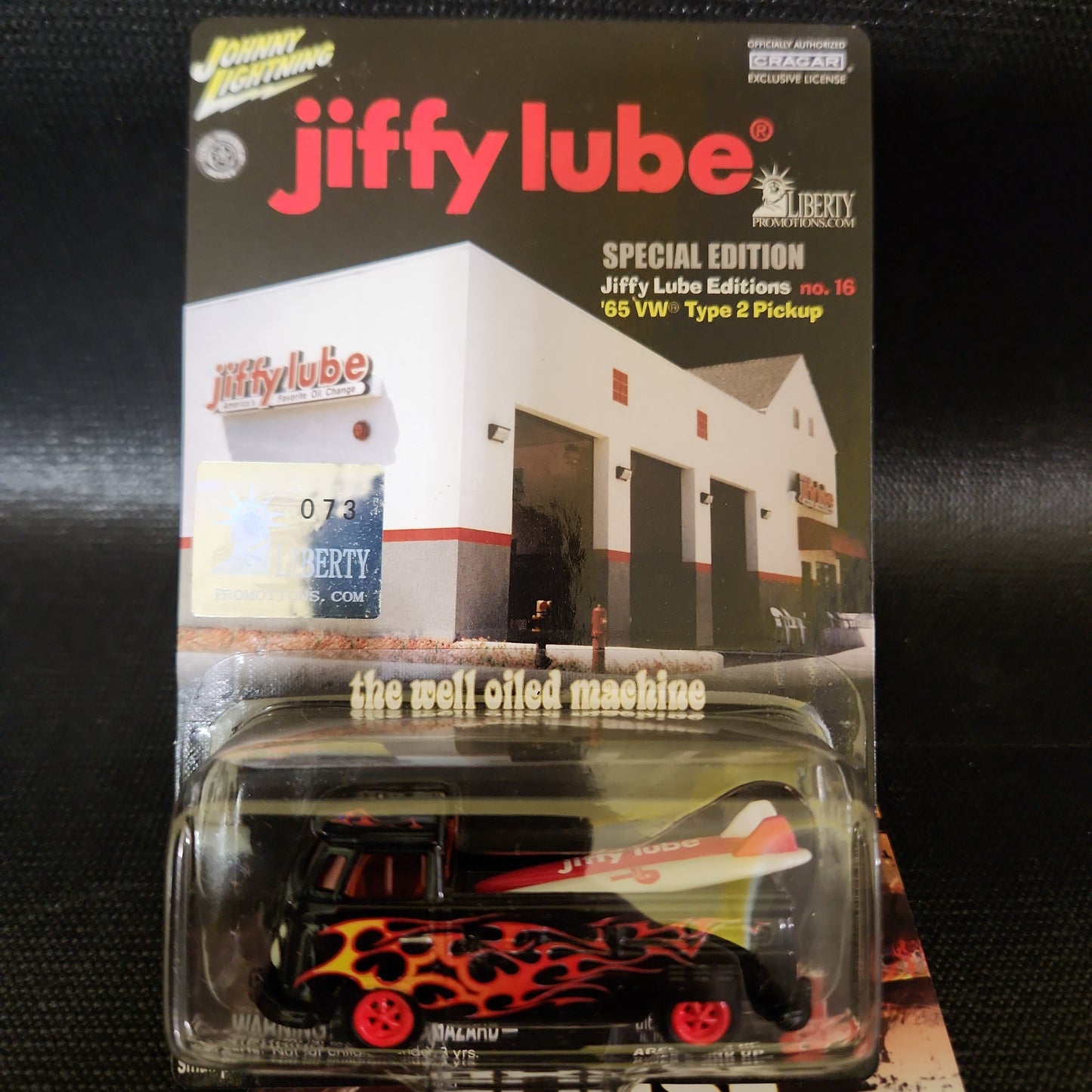 Johnny Lightning Jiffy Lube Spec Editon '65 VW  Pickup Black Rebel Run 073