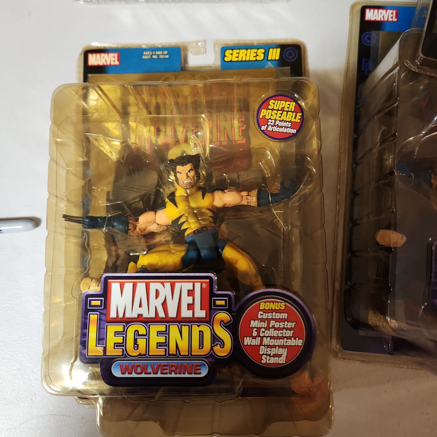 NIP SEALED UNMASKED WOLVERINE VARIANT MARVEL LEGENDS SERIES 6 VI 2004 ToyBiz