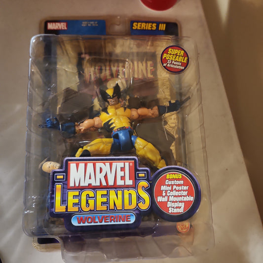 Marvel Legends Wolverine Series III 3 Action Figure X-Men Toy Biz 2002. Sealed