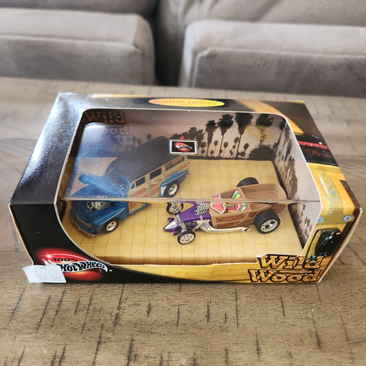 100% Hot Wheels Limited Edition Wild Wood Set 1:64, 2002 Mattel - Factory Sealed