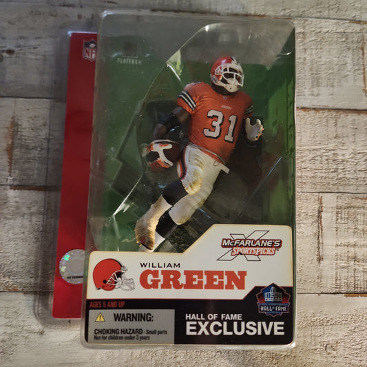 NEW 2003 William Green - McFarlane NFL Cleveland Browns Hall of Fame Exclusive!