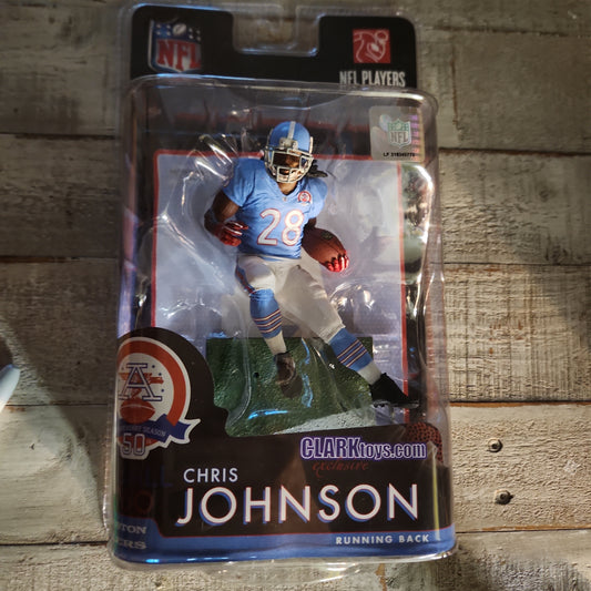 McFarlane SportsPicks NFL 50th Chris Johnson Houston Oilers Clark Toys Exclusive