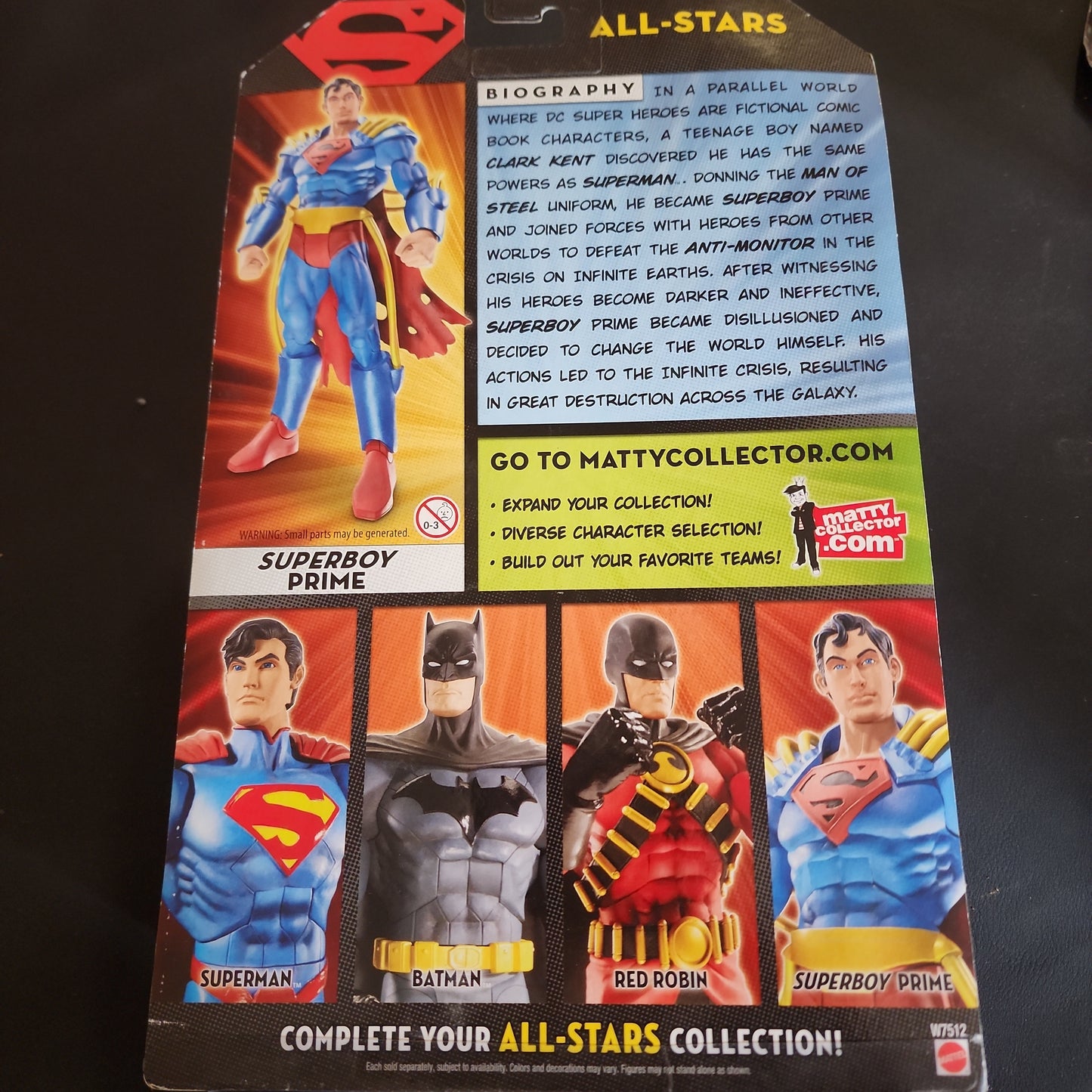 Mattel DC Universe Classics DCUC All-Stars Superboy Prime 6" Figure Sealed