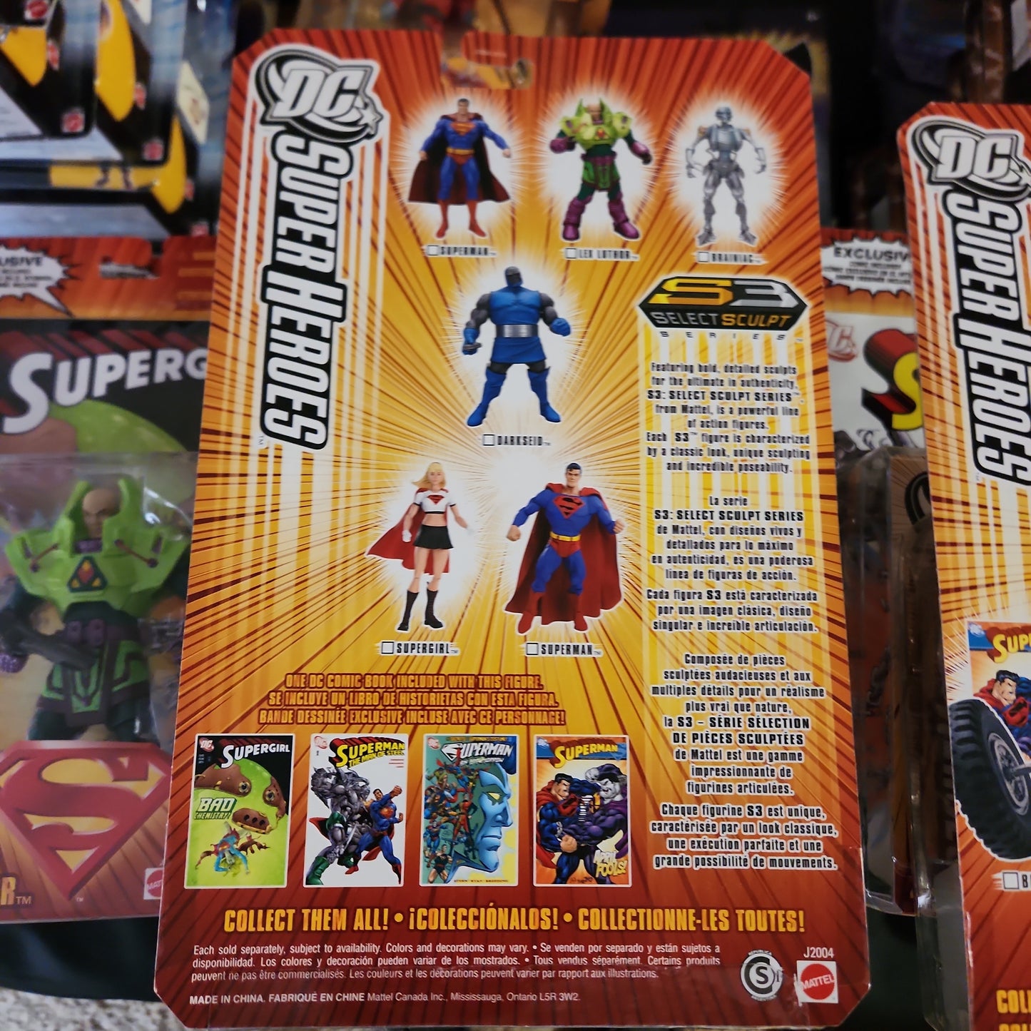 DC Super Heroes Darkseid Figures w/Comic Books Select
