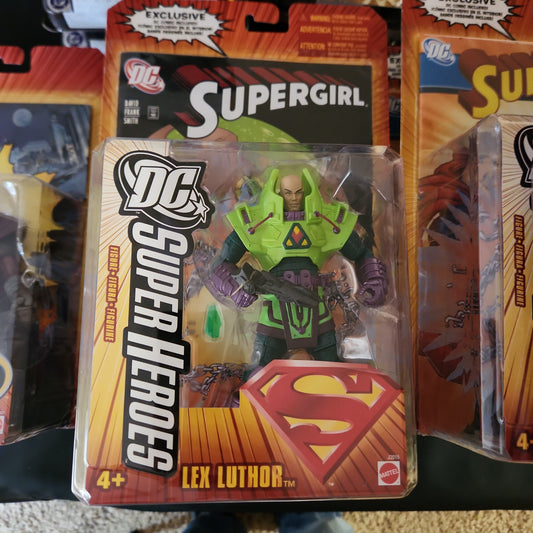 NIB Mattel DC Classics Battle Suit Lex Luthor Figure Loose Kryptonite Choas NIB
