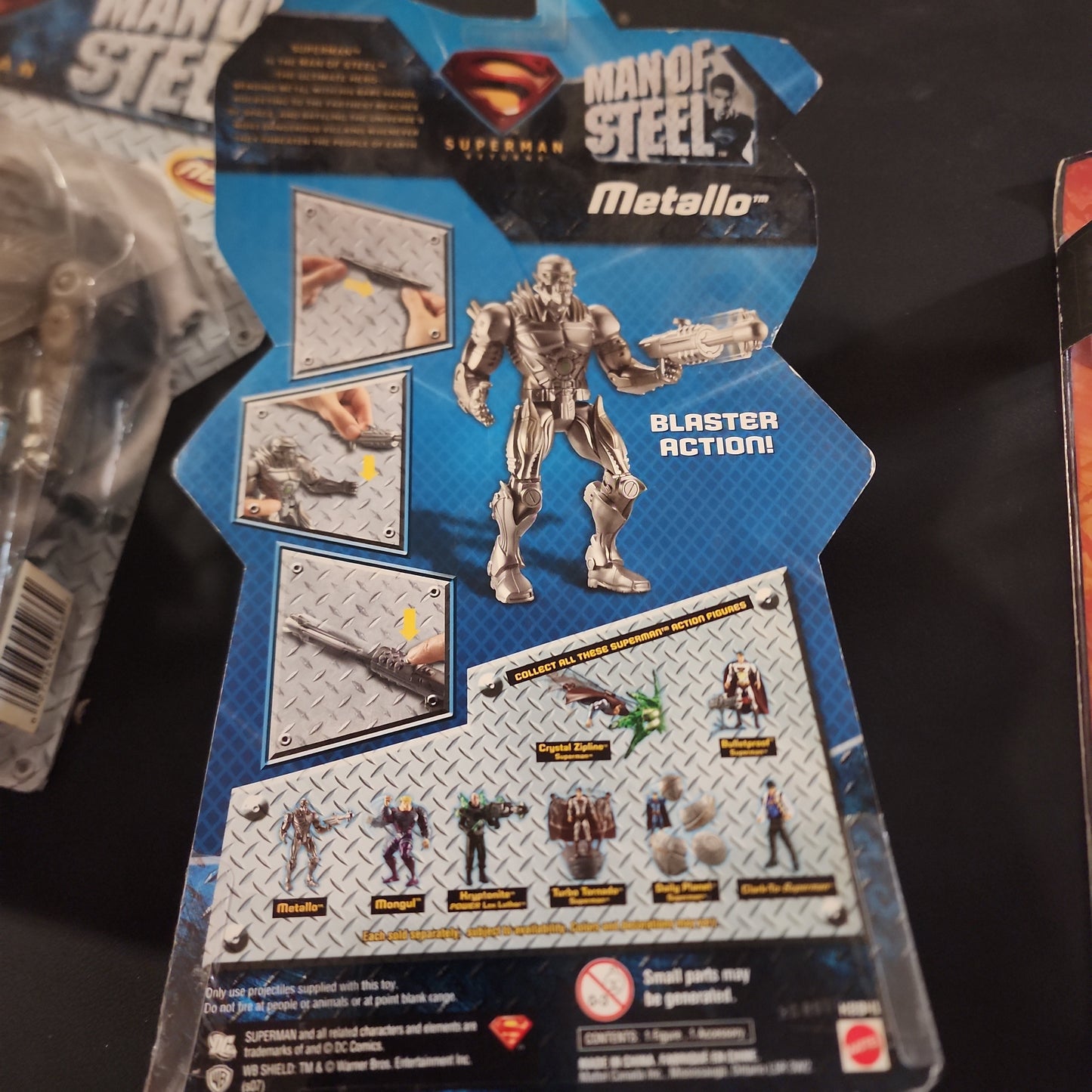 Superman Returns Man Of Steel Metallo Action Figure Mattel 2007 New On Card