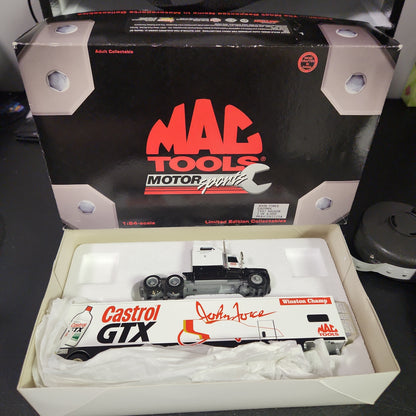 MAC Tools John Force Castrol 1997 Hauler 1 of 4,000 1:64 Autographed