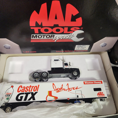 MAC Tools John Force Castrol 1997 Hauler 1 of 4,000 1:64 Autographed