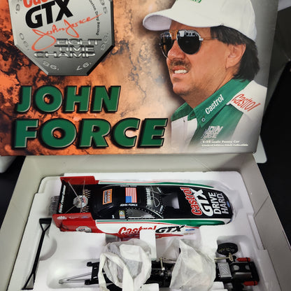 1999 John Force 8 Time Champ Mustang 1:24 NHRA Funny Car Action MIB Autographed
