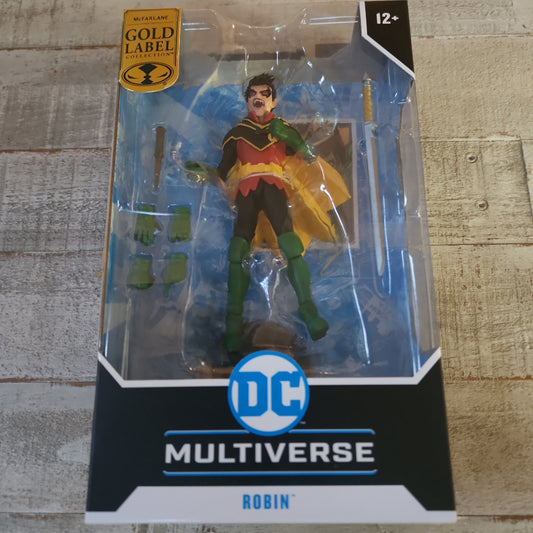 (.) McFarlane Toys DC Multiverse Gold Label DC vs Vampires Robin Exclusive In Hand
