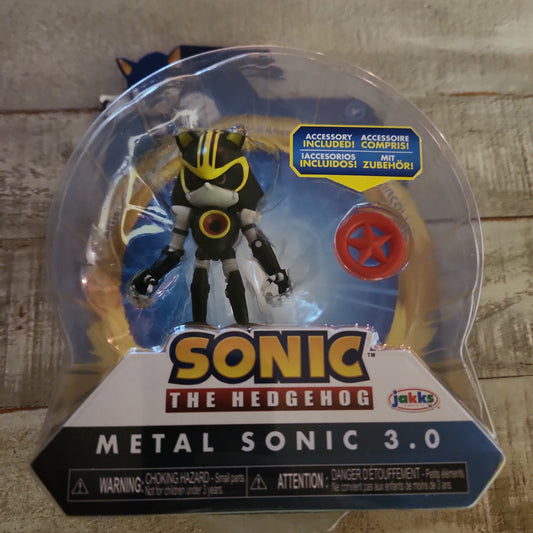 (.) Sonic The Hedgehog Metal Sonic 3.0 Action Figure with Red Star Ring New