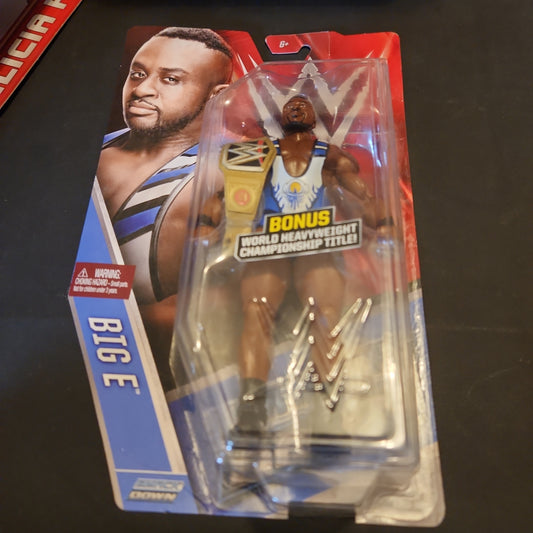WWE Smack Down Big E New Day (2015) Mattel Action Figure w/ Title Belt Chase