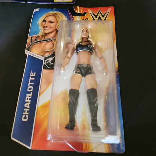 NEW WWE Mattel Charlotte Flair #67 FIRST TIME IN LINE SERIES 55 2015