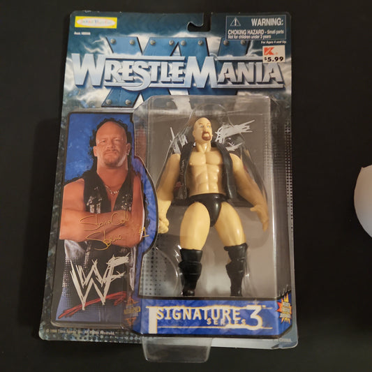 WWF Jakks Stone Cold Steve Austin WrestleMania XV Action Figure BCA