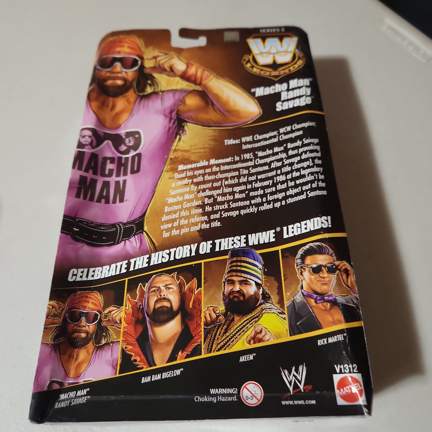 MIB WWE WWF Legends Series 5 Randy Macho Man Savage Mattel Elite Action Figure