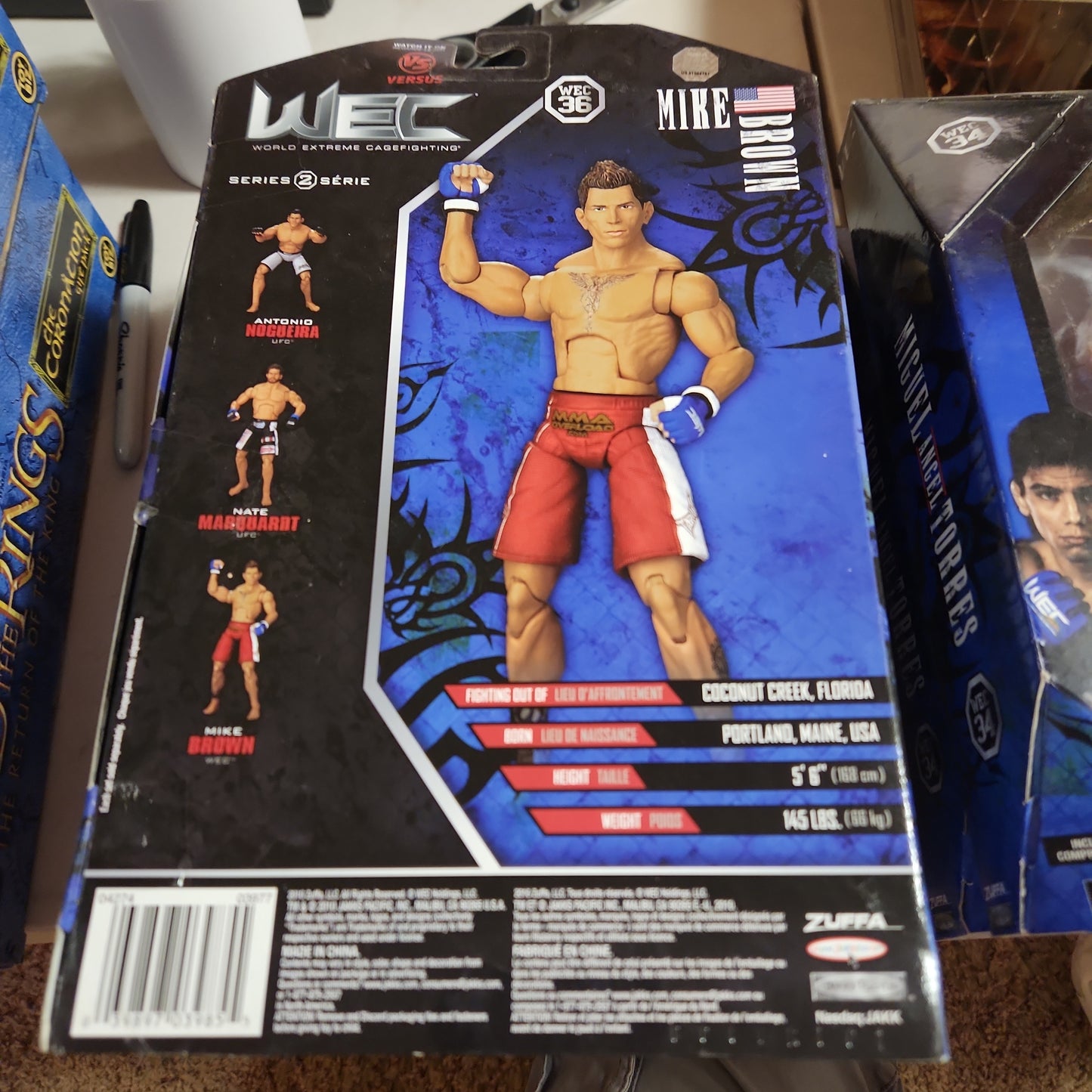 Mike Brown UFC WEC Series 2 Cagefighting Action Figure MMA Jakks Pacific New