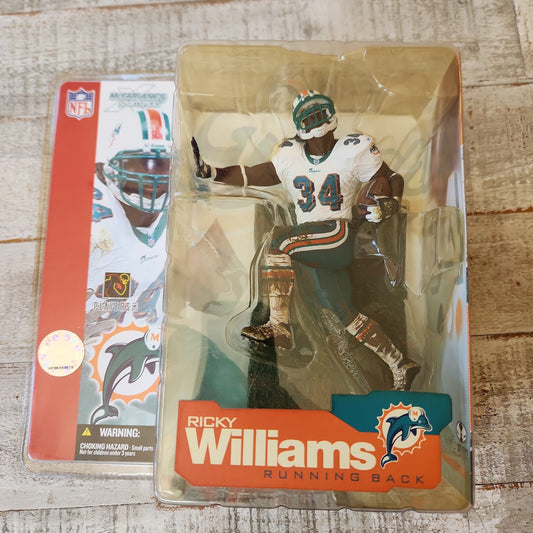 Ricky Williams 2002 Miami Dolphins McFarlane Toys NFL Sports Series 4 New