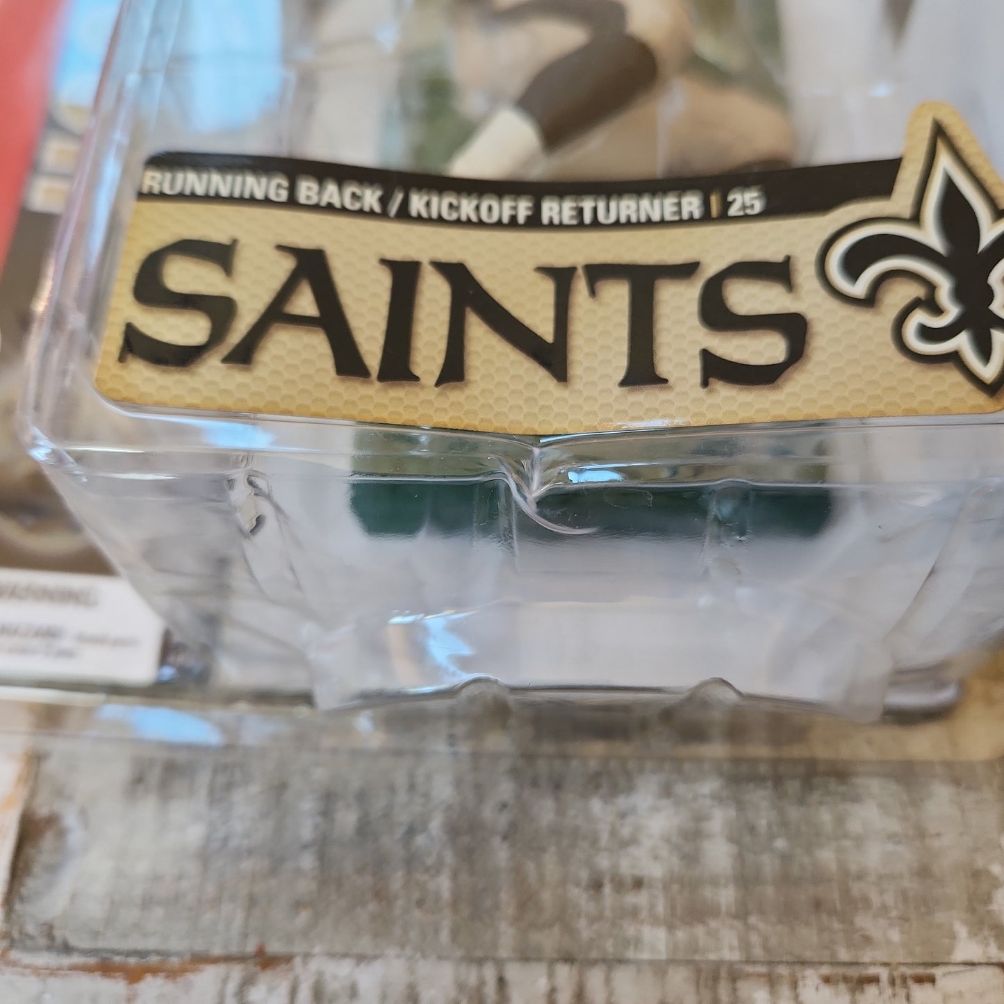 McFarlane NFL Series 14 Reggie Bush #25 New Orleans Saints Wendy's ad VIP
