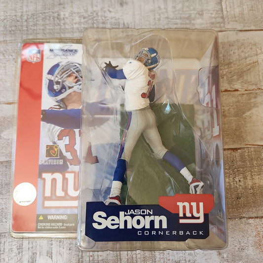 Jason Sehorn New York Giants McFarlane NFL Sportspicks (Blue Socks)  - Series  4