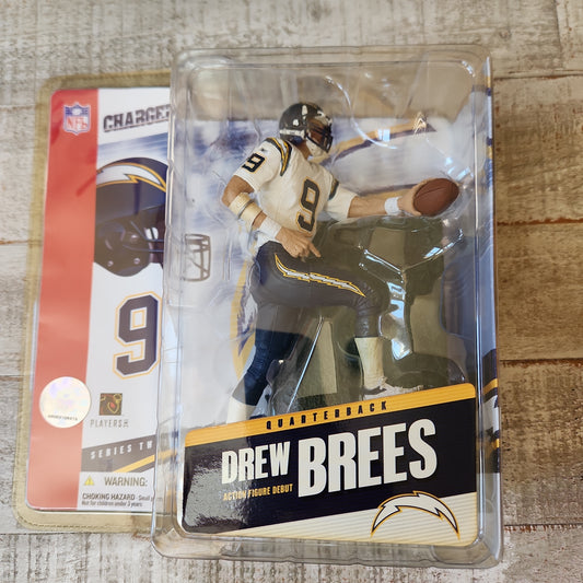 Sealed McFarlane Sports picks NFL Drew Brees Chargers Action Figure