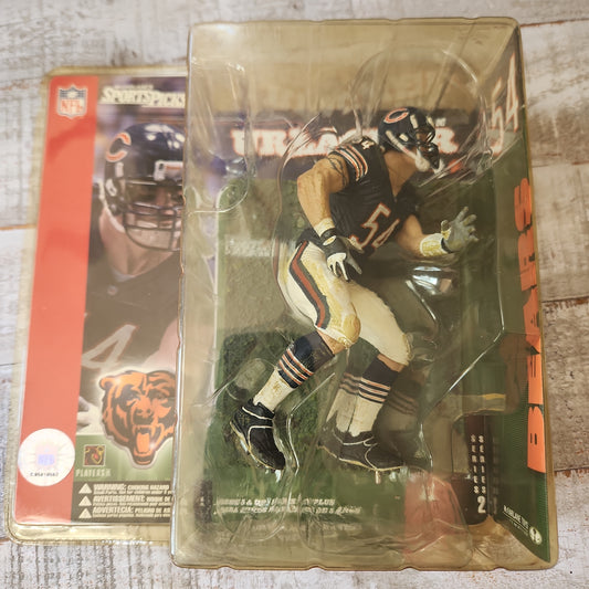 2001 McFarlane Sports Picks NFL Series 2 BRIAN URLACHER Chicago Bears Figure