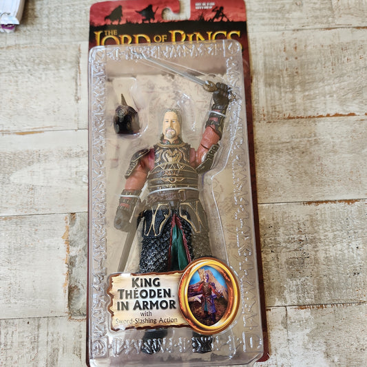 Lord of the Rings Two Towers King Theoden in Armor Action Figure 2003 Toy Biz