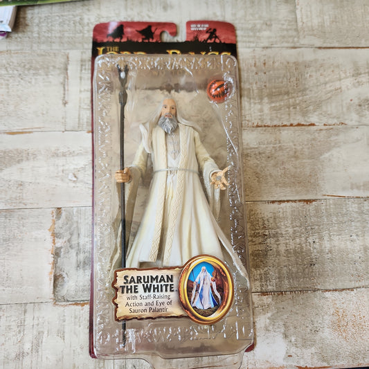 Lord of the Rings Saruman The White The Two Towers 6" Action Figure 2003 ToyBiz
