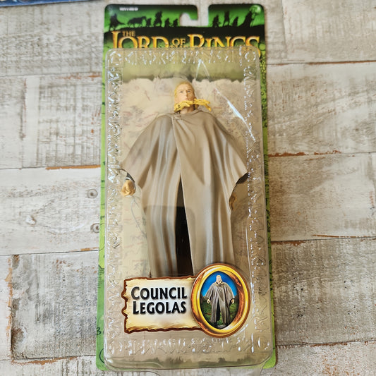 The Lord of the Rings Fellowship Super Council Legolas Figure Toy Biz 2005 New