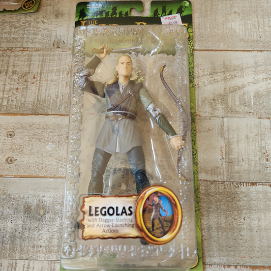 Lord of The Rings Fellowship Of The Ring Legolas w/ Dagger & Arrow Toy Biz New