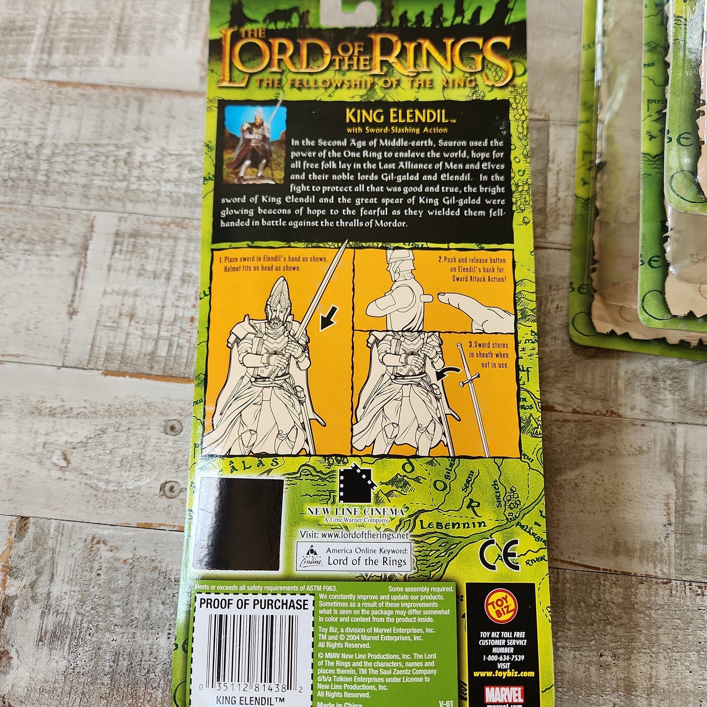 Lord of the Rings Fellowship of the Ring King Elendil NEW Toy Biz Figure