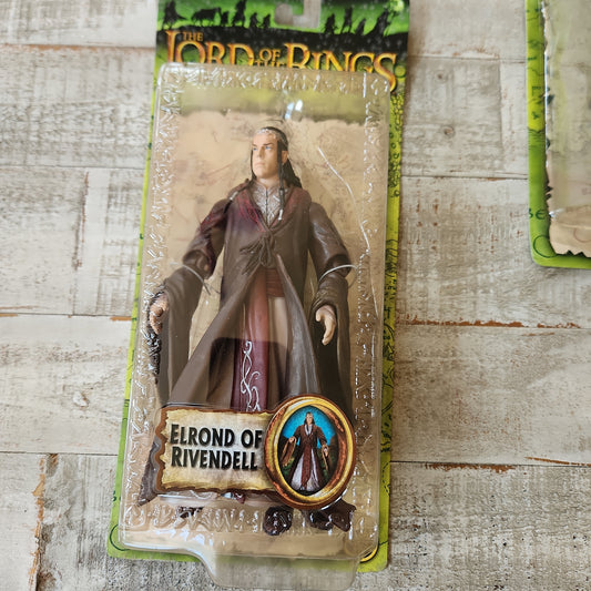 Elrond of Rivendell THE LORD OF THE RINGS Toy Biz Fellowship Ring MOC NEW