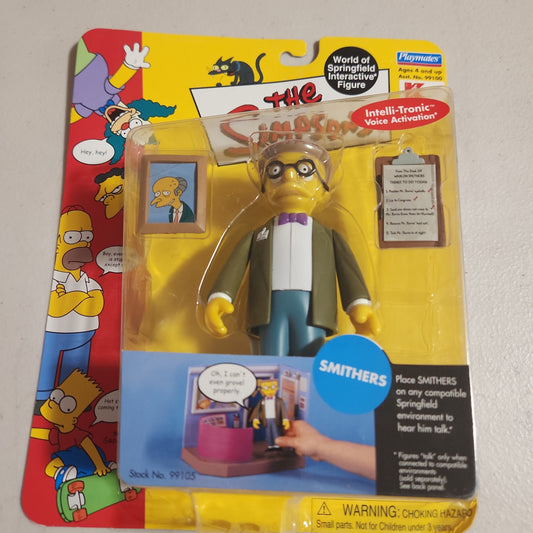 The Simpsons Playmates Smithers World of Springfield Voice Figure Intelli-Tronic
