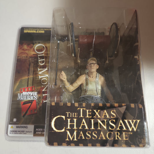 McFarlane Movie Maniacs Old Monty Texas Chainsaw Massacre Series 7 Figure New