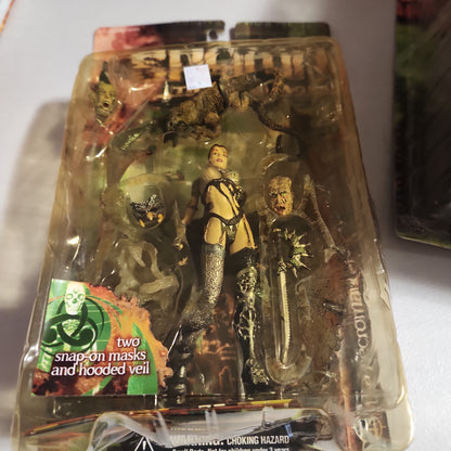 1999 McFarlane Spawn The Dark Ages Series 14 The Necromancer  Action Figure packaging bent