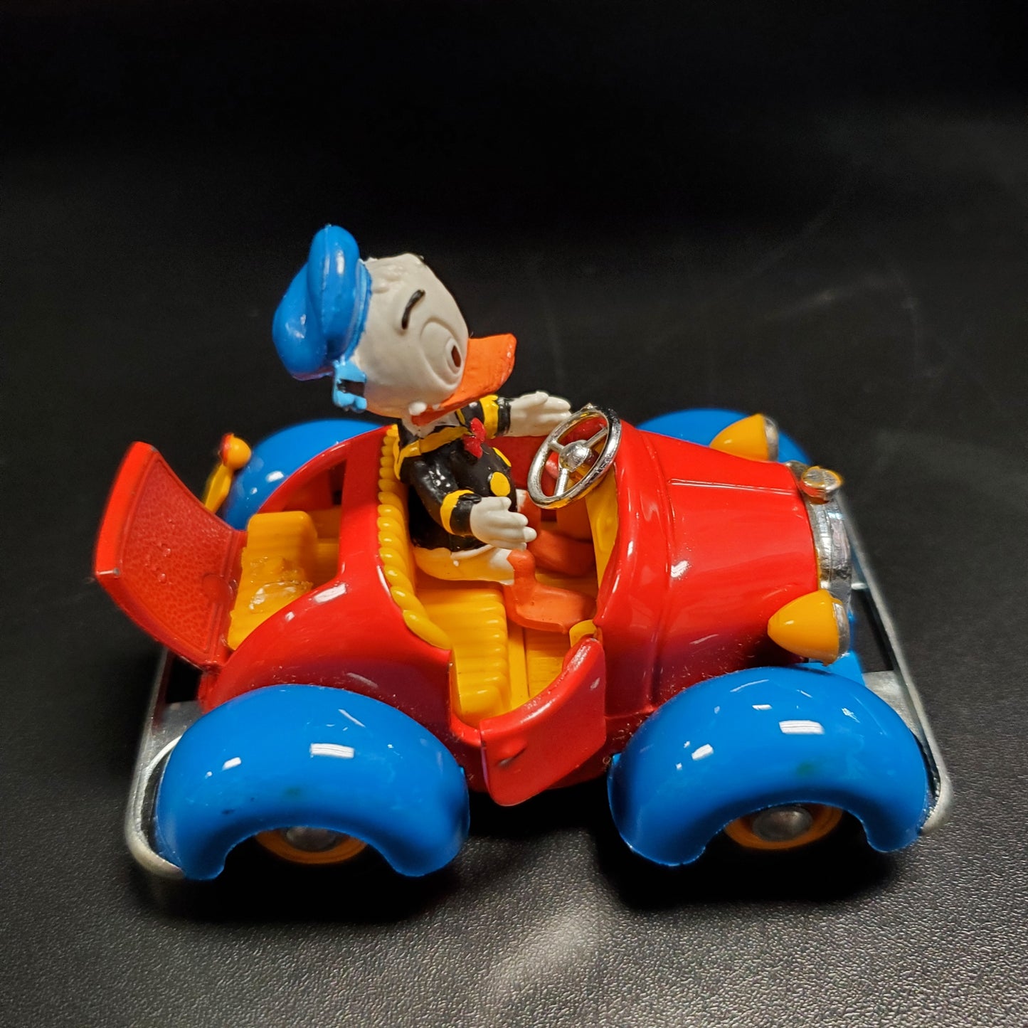 Vintage Politoys Paperino Donald Duck & Nephews 313 Toy Car #554 Italy