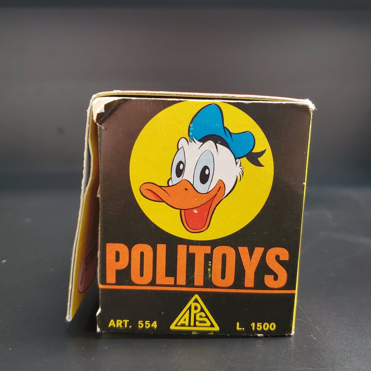 Vintage Politoys Paperino Pato Donald &amp; Sobrinos 313 Coche de Juguete #554 Italia