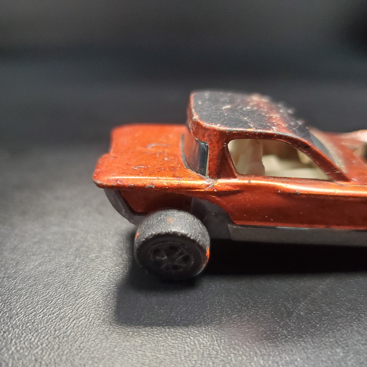 Vintage Hot Wheels Redline 1968 Python US Naranja Hecho en EE.UU. RARE HTF