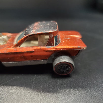 Vintage Hot Wheels Redline 1968 Python US Naranja Hecho en EE.UU. RARE HTF