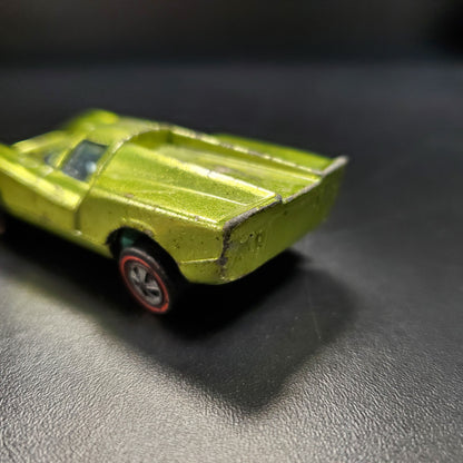 Vintage Hot Wheels Redline 1969 Lola GT70 US Anticongelante Verde Hecho en EE.UU.