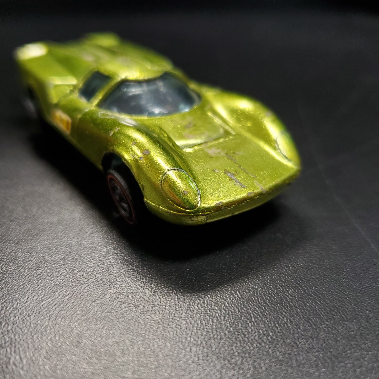 Vintage Hot Wheels Redline 1969 Lola GT70 US Anticongelante Verde Hecho en EE.UU.