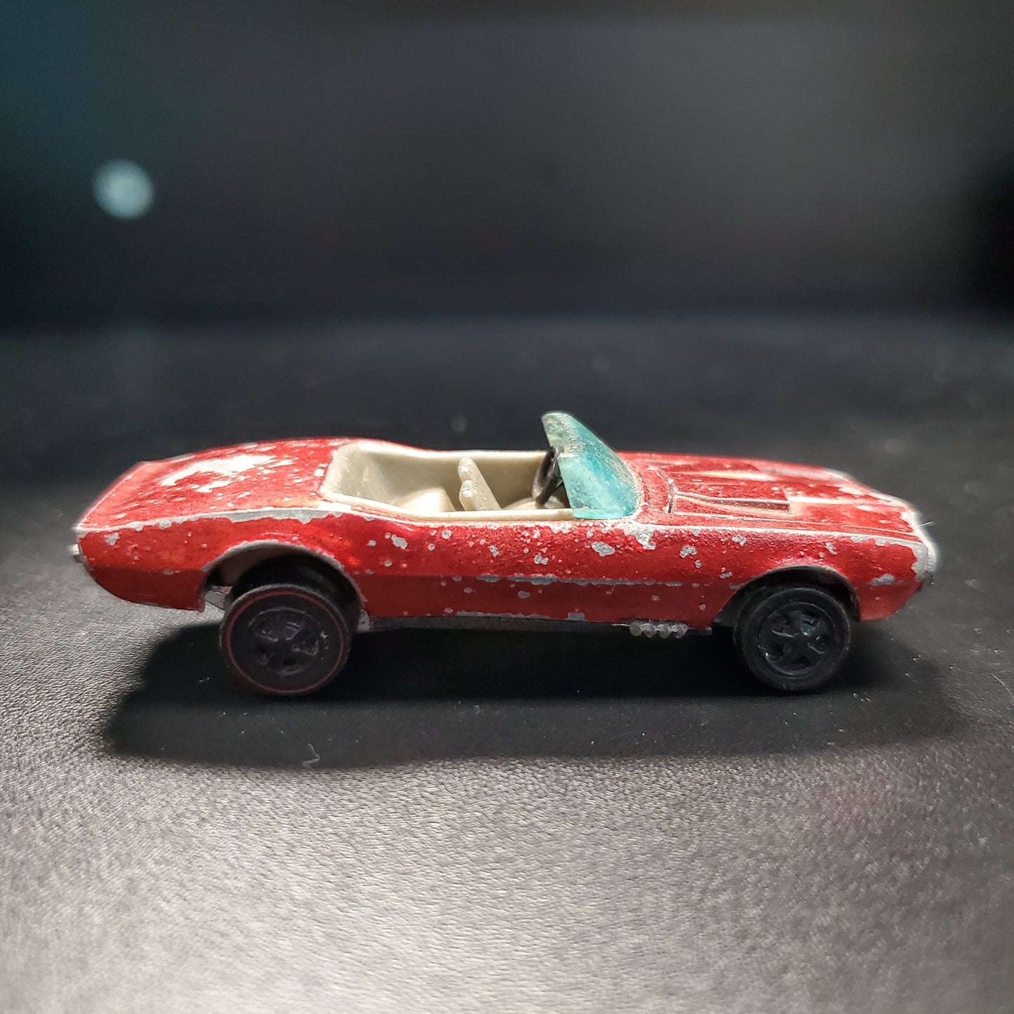 Vintage Hot Wheels Redline 1968 Custom Firebird Rojo Hong Kong HK Marrón Int