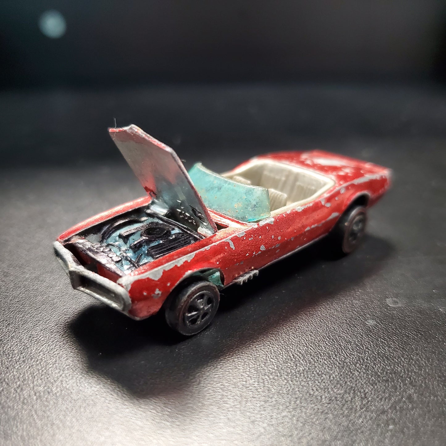 Vintage Hot Wheels Redline 1968 Custom Firebird Rojo Hong Kong HK Marrón Int