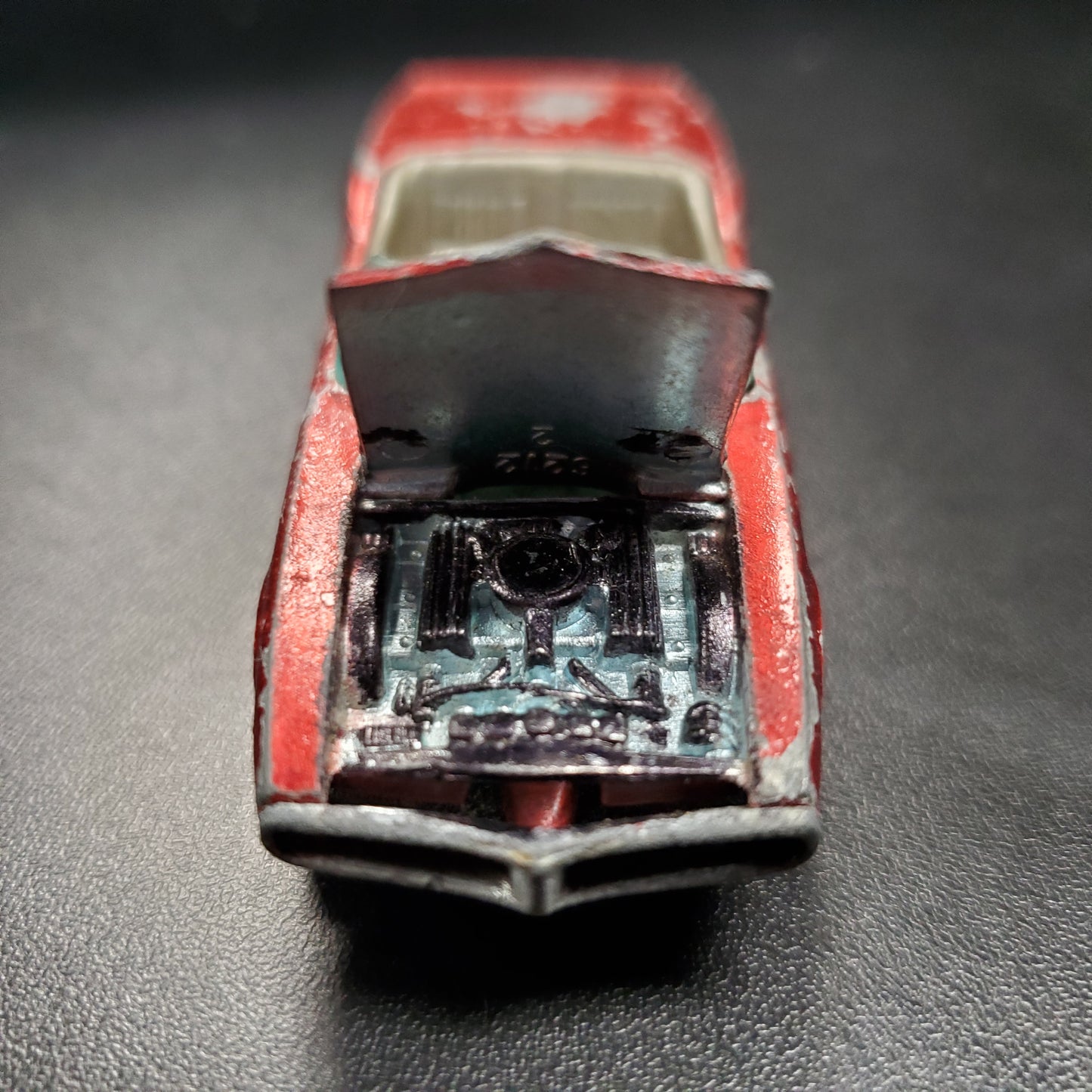 Vintage Hot Wheels Redline 1968 Custom Firebird Rojo Hong Kong HK Marrón Int