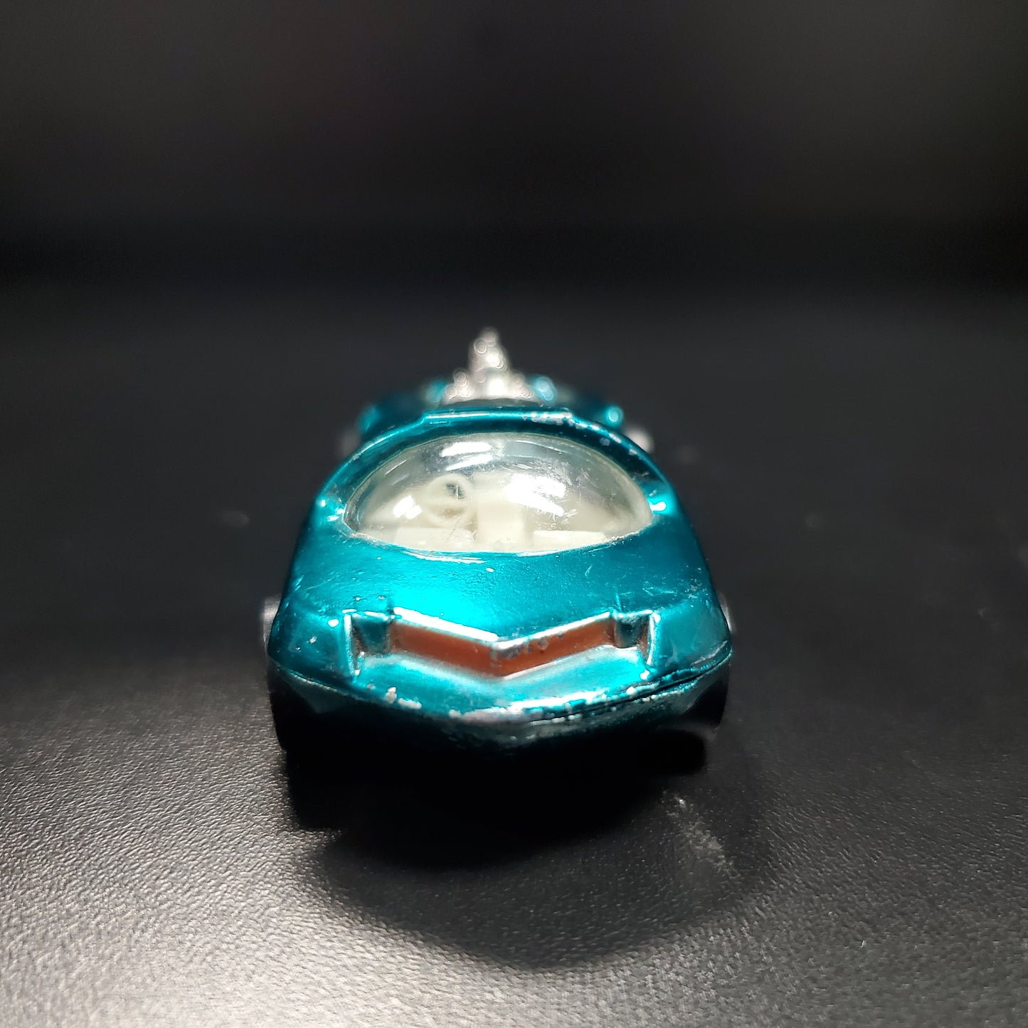 Vintage Hot Wheels Redline Silhouette 1968 Aqua Azul/Verde EE.UU. Blanco Int.