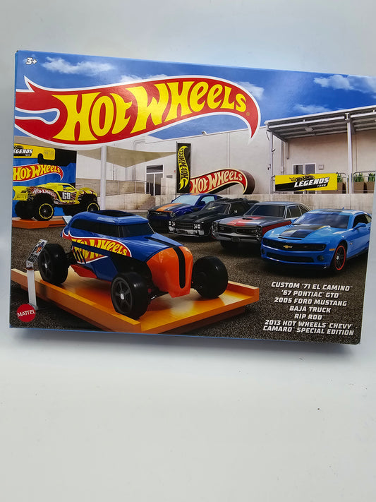 Hot Wheels Legends Tour Muscle Car Box Set of 6 Pack Camaro Mustang GTO (New)