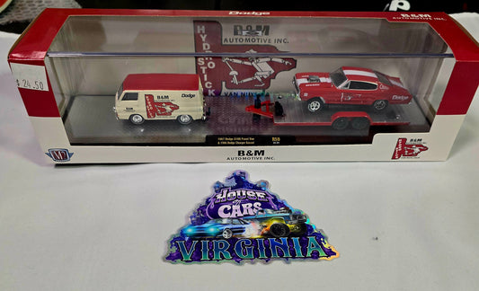 M2 Haulers "B & M" 1967 Dodge A100 Panel Van & 1966 Dodge Charger Gasser